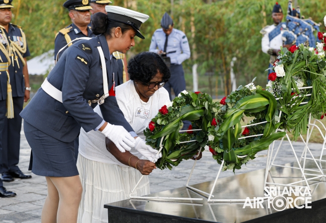 SLAF FALLEN WAR HEROES HONOURED AT THE WAR HEROES MONUMENT SLAF TRADE TRAINING SCHOOL, EKALA